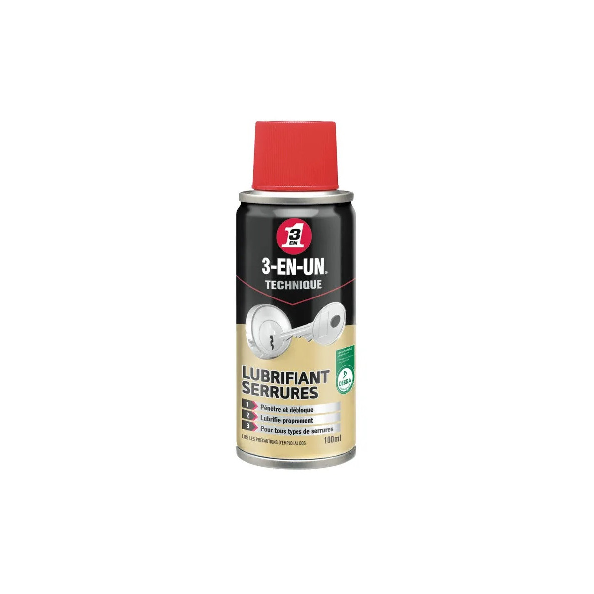 Lubrifiant pour serrures en aérosol - WD-40 3-EN-UN - 100 ML