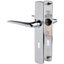 Poignée de porte sur plaque - Clé L - Double béquillage RIV BLOC - ASSA ABLOY BEZAULT
