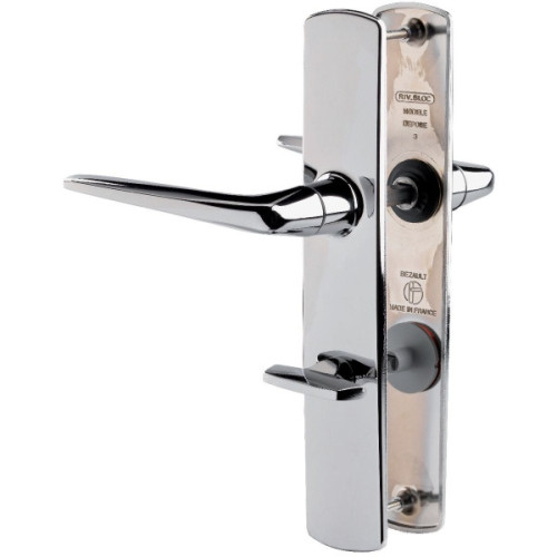 Poignées de porte sur plaque - Condamnation - Double béquillage RIV BLOC - ASSA ABLOY BEZAULT