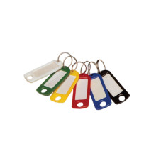 Porte-clés étiquettes plastique lot de 100 - BVG