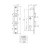 Serrure monopoint à encastrer METALUX Série 7