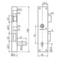 Serrure monopoint en applique METALUX Série 10