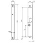 Serrure verticale à encastrer 2 points METALUX Série 31