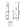 Serrure monopoint à encastrer METALUX Série 33