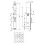 Serrure monopoint encastrée METALUX Série 2 - METALUX