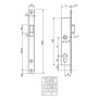 Serrure monopoint à encastrer METALUX Série 9