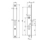 Serrure à encastrer 3 points METALUX Série 34