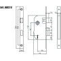 Serrure MULTIBAT 4 gorges Axe 50 mm - JPM