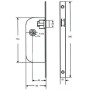 Serrure bec de cane MULTIBAT Axe 40 - JPM