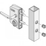Serrure de portail en applique LCKX 40 - LOCINOX