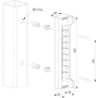 Gâche polyamide en applique FORTYLOCK