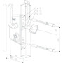 Serrure LSKZ 40 sans gâche - Argent - LOCINOX