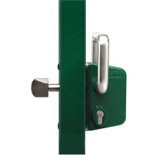 Serrure LSKZ 40 pour profil de 50 mm - Vert - LOCINOX