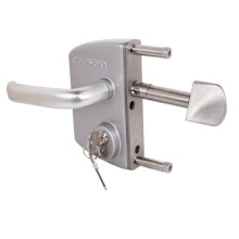 Serrure pour profil de 40mm LSKZ 40 sans gâche - Aluminium brut - LOCINOX