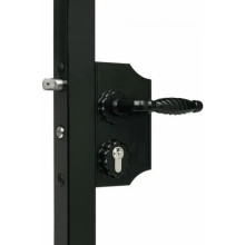 Serrure pour tube de 40 à 60 mm LAKQ 40 - Noir - LOCINOX