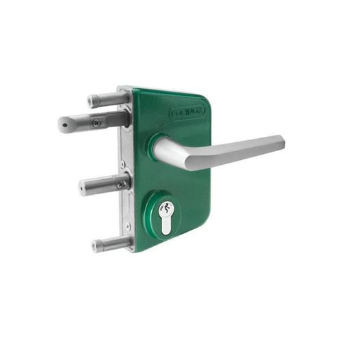 Serrure pour tube de 40 à 60 mm LAKQ 40 - Vert - LOCINOX