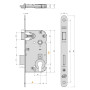 Serrure à encastrer - 7190 axe 40 NF