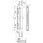 Serrure verticale à encastrer 2 points METALUX Série 32