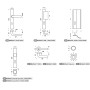 Ensemble de poignées de porte sur plaque Paraphe - ASSA ABLOY VACHETTE