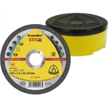 Disques à tronçonner Acier/Inox/Aluminium D.125 mm X E.1,2 mm KLINGSPOR EDGE spécial