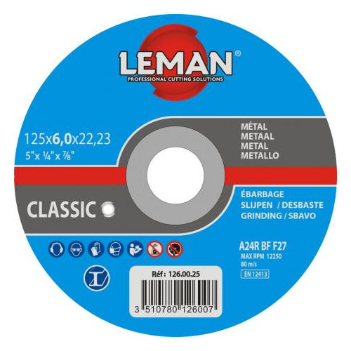 Disque à meuler le métal LEMAN