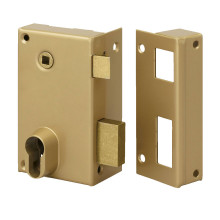 Serrure en applique monopoint verticale à fouillot profil européen 9814 - METALUX