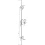 Serrure à encastrer 3 points 5000XL axe 120 mm