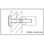 Kit de fixation traversante à la pièce NT.MS1.2A.32