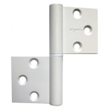 Paumelle aluminium universelle à bouts carrés