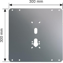 Plaque de protection acier 30x30 cm de serrure 4 points pour porte basculante - VIRO