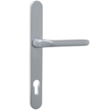 Ensemble de poignées de porte pour porte métallique sur plaque étroite clé i - COGEFERM