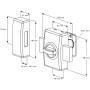 Verrou de sureté double entrée Bronze - ABUS