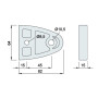 Cale 15 mm pour butoir 2090