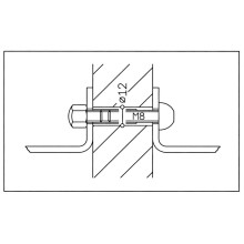 Kit de fixation NT.MB1.1A pour poignée 1222