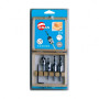 Coffret bois 4 fraisoirs HSS + mèches à bois HSS hélicoïdales - LEMAN