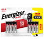 Piles AAA LR03 1,5V alcaline Max ENERGIZER 4+4 offertes