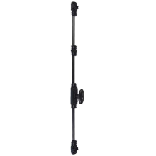 Fausse crémone à bouton rustique décorative N°5 - FONDERIE ROLLINGER
