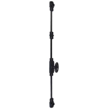 Fausse crémone à bouton rustique décorative N°6 - FONDERIE ROLLINGER