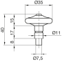 Bouton de meuble lyonnais