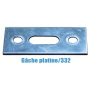 Gâche platine pour crémone 332 - ASSA ABLOY BEZAULT