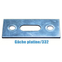 Gâche platine pour crémone 332 - ASSA ABLOY BEZAULT