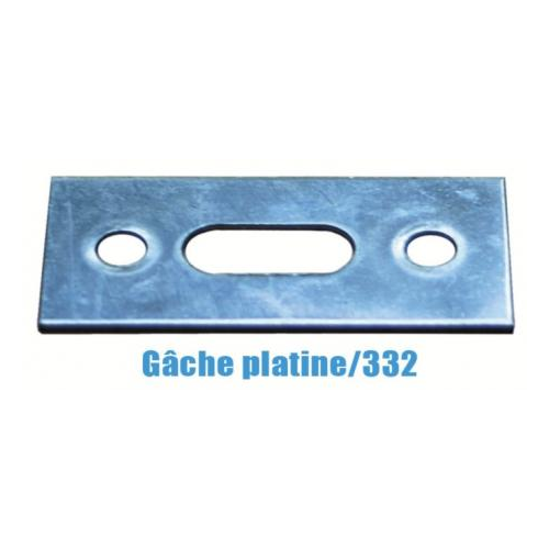 Gâche platine pour crémone 332