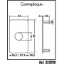 Contre-plaque verrou KESO Ø 31mm - JPM