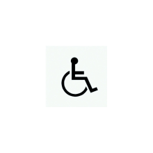 Plaquette signalétique vinyle "Handicapé" - ASSA ABLOY BEZAULT