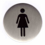 Plaque signalétique ronde inox "F" - KOUPTOL