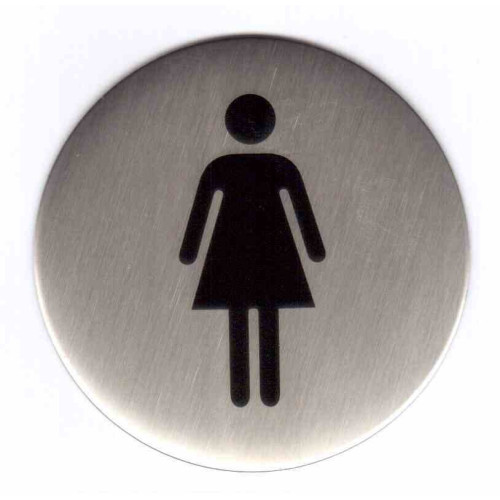 Plaque signalétique ronde inox "F" - KOUPTOL