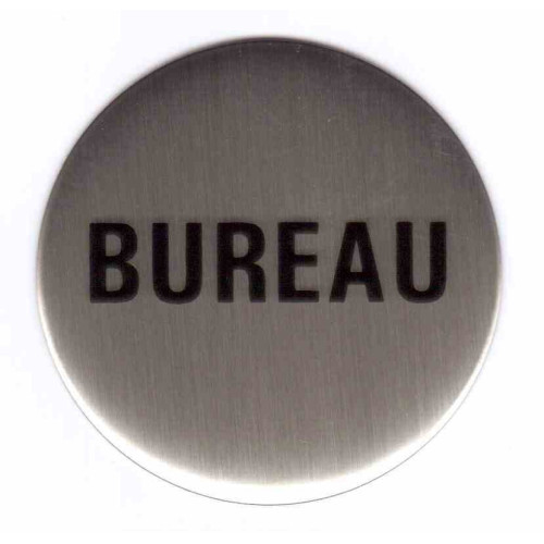Plaque signalétique ronde inox "PRIVE" - KOUPTOL