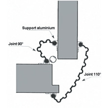 Profil Aluminium pour Anti-pince doigts E APD - JUNG