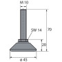 Vis de réglage de verin M 10 - HETTICH