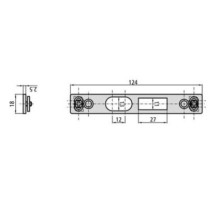 Gâche haute/basse CE202GB-6LR18 - CVL